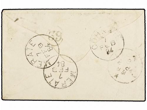 ¿ MONACO. 1884. MÓNACO a CORNATE. Sobre con sello de Francia