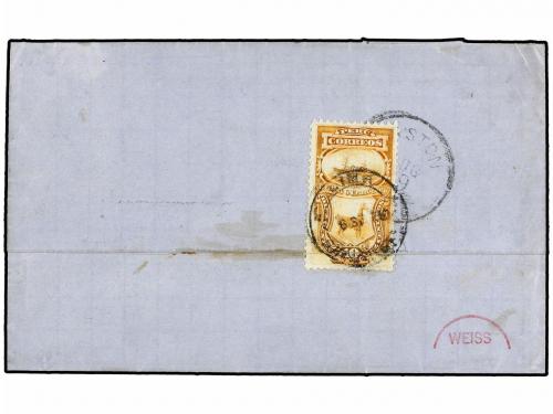 ✉ ESTADOS UNIDOS. Sc. 163, 178. 1878. BOSTON to LIMA. 15 cts