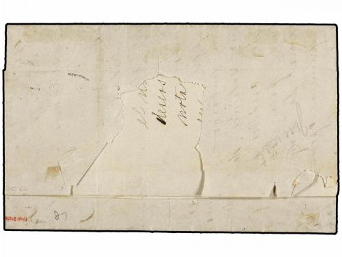 ✉ ANTILLAS DANESAS. 1876. SANTIAGO DE CUBA to LIMA. Privatel