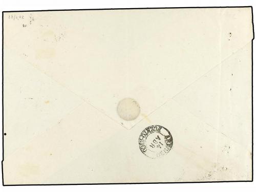 ✉ PUERTO RICO. 1871. CIALES a ARECIBO. Fechador CIALES/PUERT