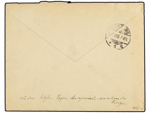 ¿ PUERTO RICO. Ed. 141 + IG 2. 1898. SAN JUAN a HAMBURGO. 8