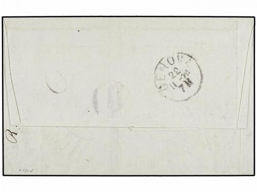 ✉ PUERTO RICO. Ed. 20 (2). 1878. MAYAGUEZ a GÉNOVA. 25 cts. 