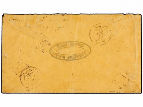 ✉ ARGENTINA. 1877. BUENOS AIRES to MONEGLIA. Circulated with