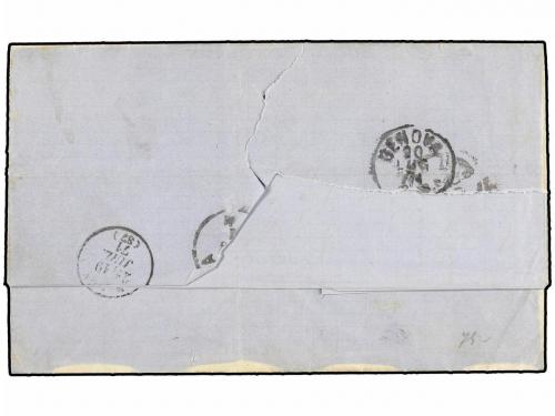 ✉ ARGENTINA. 1871 (9-1). BUENOS AIRES a GÉNOVA. Carta circul