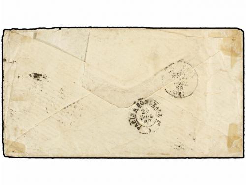 ¿ CUBA. 1869. SANTIAGO DE CUBA a FRANCIA. Circulado con sell