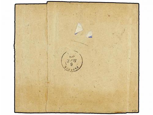 ✉ TAHITI. 1894. PARÍS a PAPEETE (Tahiti). Faja de prensa con