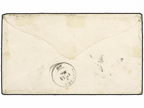 ¿ COSTA DE ORO. 1879. CAPE COAST to FRANCE. 4 d. lilac (2) c