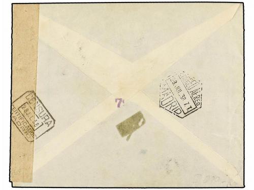 ✉ ESPAÑA. Ed. 785 (2), 742, 745 (2), 767. 1938. MADRID a BRU