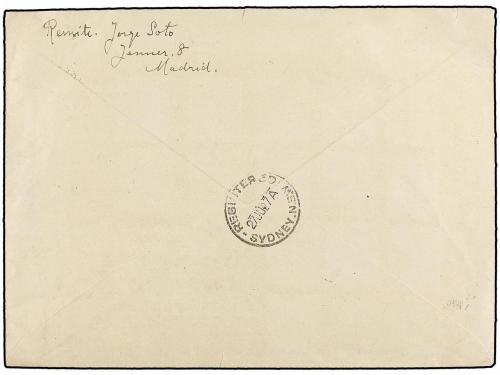 ✉ ESPAÑA. Ed. 351, 355, 369, 376. 1927. MADRID a SYDNEY (Aus