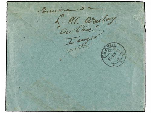 ✉ COLONIAS ESPAÑOLAS: TANGER. Ed. 7. 1926. TANGER a SUIZA. 4