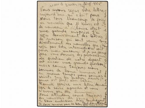 ✉ ESPAÑA GUERRA CIVIL. 1941. BRIGADAS INTERNACIONALES. CAMPO