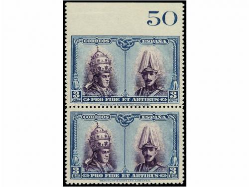 ** ESPAÑA. Ed. 405, 419, 421. 2 cts., 3 cts. y 3 cts. Pareja