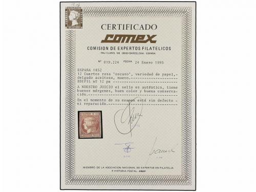 * ESPAÑA. Ed. 12. 6 cuartos rosa. Color intenso conservando 