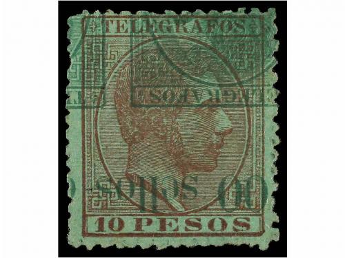 (*) FILIPINAS. 1886-88. TELÉGRAFOS. Conjunto de maculaturas,