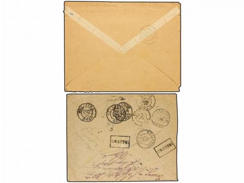 ¿ ARGELIA. 1894-96. Dos cartas con mat.ORAN/KARGUENTAH y DRA