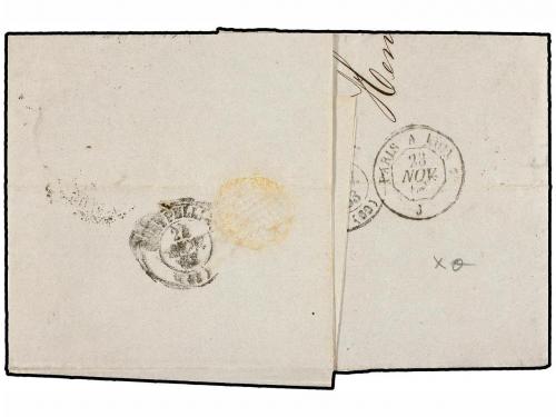 ¿ ALEMANIA ANTIGUOS ESTADOS: SAJONIA. 1863. LIEPZIG to FRANC