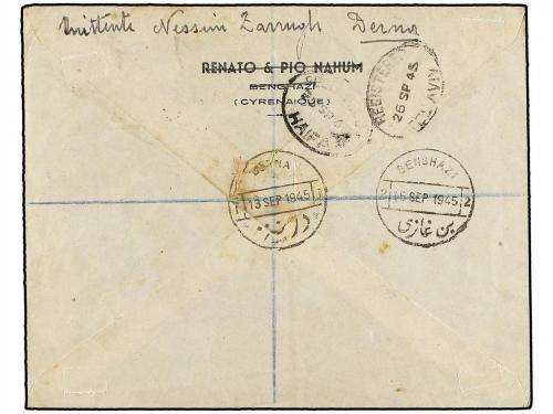 ✉ CIRENAICA. Sa. 7, 12 (2). 1945 (13-IX). DERNA a PARTESS CA