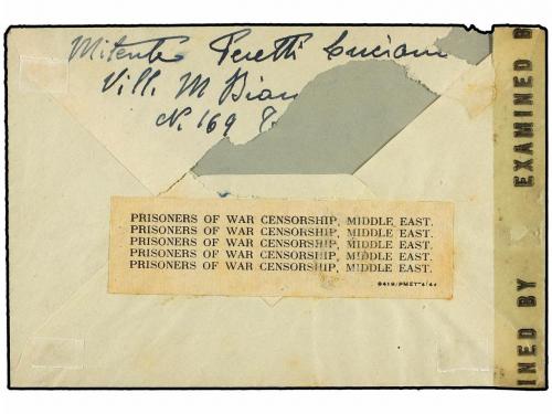 ¿ TRIPOLITANIA. 1944 (29-VII). MICHELE BIANCHI a USA. Sobre