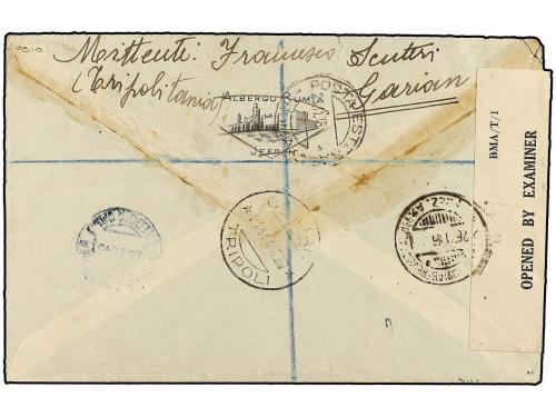 ✉ TRIPOLITANIA. Sa. 7, 12 (2). 1948 (20-XI). GARIAN a ITALIA