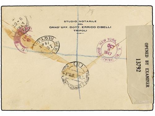 ¿ TRIPOLITANIA. Sa. 7, 12, 14. 1947 (2-X). TRIPOLI a USA. 2