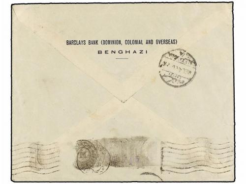 ✉ CIRENAICA. Sa. 9, 13. 1944 (10-X). BENGHAZI a EGYPTO. 3 d.