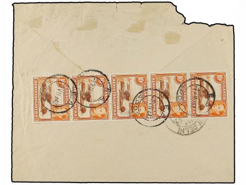 ¿ ETIOPIA. 1942 (22-VI). ADDIS ABEBA a NEW DELHI (India). So