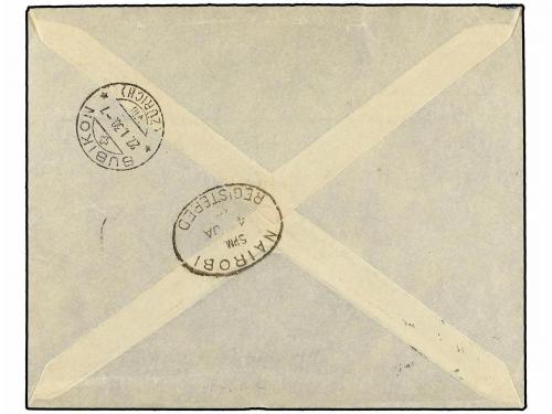 ¿ SUIZA. 1929. ZURICH a NAIROBI. Primer vuelo, realizado por