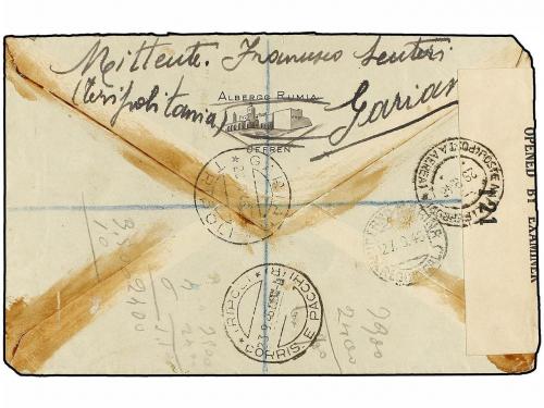 ✉ TRIPOLITANIA. Sa. 10 (4). 1946 (20-VIII). GARIAN a ITALIA.