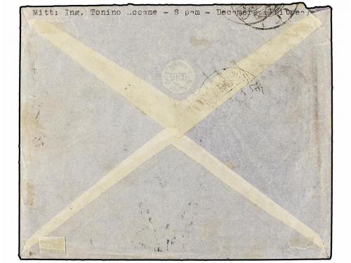 ✉ ERITREA. Sa. 6, 14. 1947 (8-V). DECAMERE a ITALIA. 1 d. ro