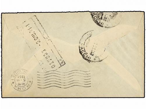 ✉ TRIPOLITANIA. Sa. 19, 28 (2). 1951. GARIBALDI a ROMA. 2 ma