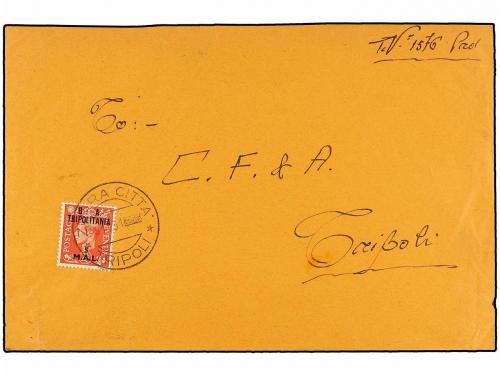 ✉ TRIPOLITANIA. Sa. 31. 1951 (8-XI). ZUARA CITTA a TRIPOLI. 