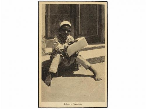 ✉ TRIPOLITANIA. 1950 (11-VIII). SLITEN a TRIPOLI. Tarjeta po