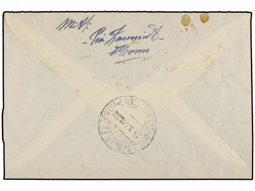 ✉ TRIPOLITANIA. 1951 (24-III). HOMS a TRIPOLI. 1 mal. (3), 1