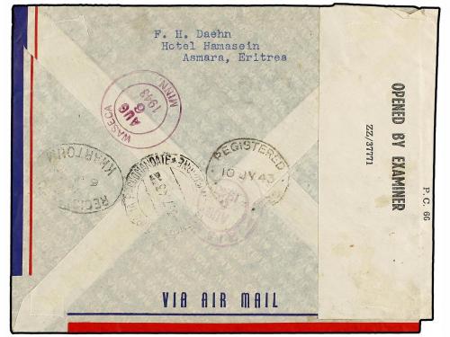 ✉ ERITREA. Sa. 6 (4), 7, 8 (3), 9 (2), 10. 1943 (3-VII). ASM