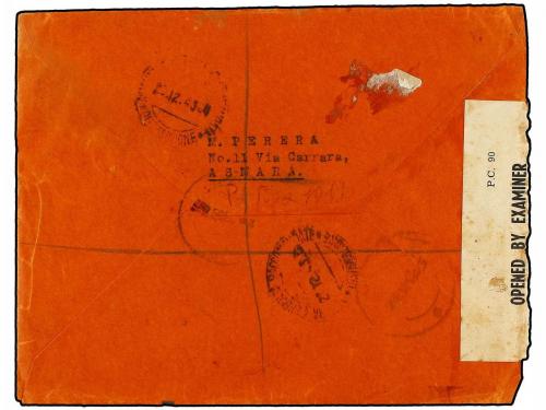 ¿ ERITREA. Sa. 6 (5), 8 (5), 10, 13 (5). 1943 (20-XII). ASMA