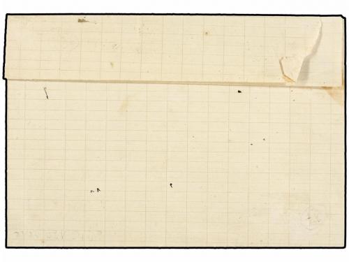 ✉ MARTINICA. 1874. ST. PIERRE a TRINITE. 1 cto. oliva (2) y 