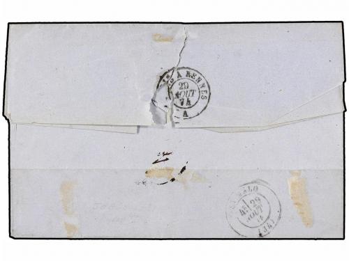 ✉ MARTINICA. 1874. MARTINICA a FRANCIA. Envuelta circulada c