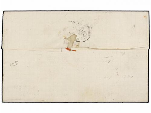 ✉ MARTINICA. 1876. ST. PIERRE a FRANCIA. 10 cts. castaño s. 