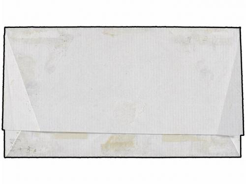 ✉ CHILE. Sc. 2, 7 (2). 1854. SANTIAGO a VALPARAISO. 5 cts. c