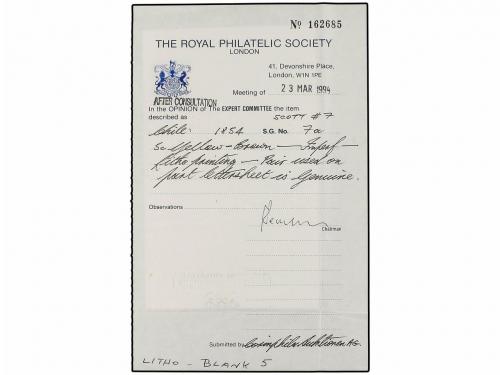 ¿ CHILE. Sc. 7c (2). 1855. COPIAPO a VALPARAISO. 5 ctvos. ca