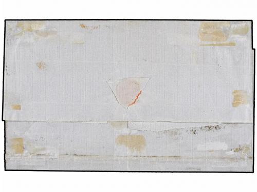 ✉ CHILE. Sc. 9c (4). 1859. VALPARAISO a LIMA. 5 ctvos. casta