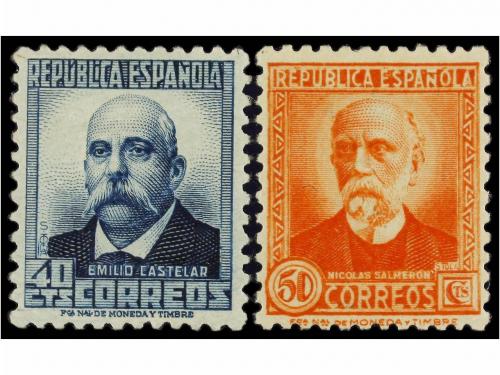 ** ESPAÑA. Ed. 655/61. SERIE COMPLETA, centrajes perfectos.