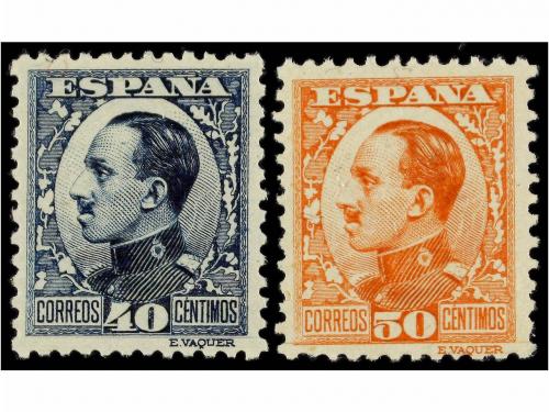 ** ESPAÑA. Ed. 490/98 + 497A. SERIE COMPLETA más el tipo II