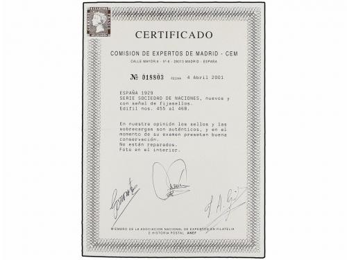 * ESPAÑA. Ed. 455/68. SERIE COMPLETA, centrajes excepcionale