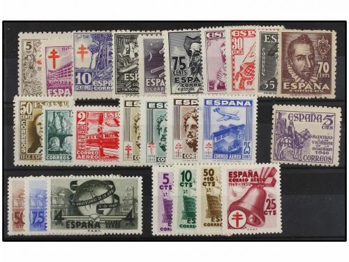 ** ESPAÑA. 1937-49. Conjunto de series completas. LUJO. Cat.