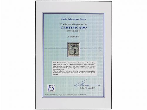 ° CUBA. Ed. 22Chi. PUERTO PRÍNCIPE. 5 cents. s. 8 mils. verd