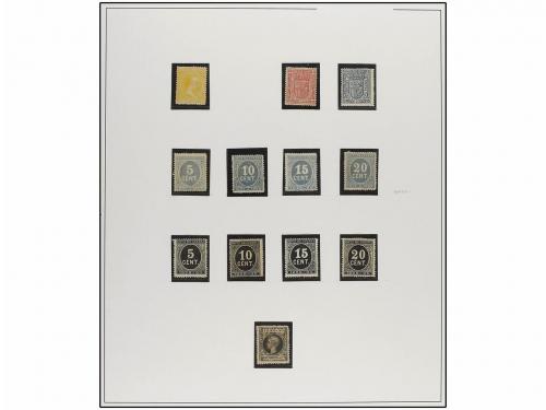 LOTES y COLECCIONES. ESPAÑA. Colección de 1855 a 1900 en hoj