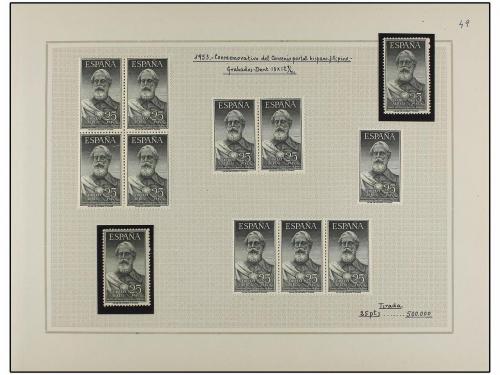 LOTES y COLECCIONES. ESPAÑA. Colección en hojas de album com