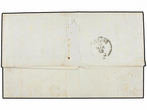 ¿ ITALIA. Sa. 2lc. 1862 (13 Marzo). GÉNOVA a TORINO. 20 cts.