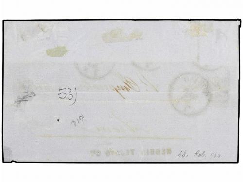 ¿ ITALIA. Sa. 19 (5). 1863. FRONTAL. TORINO a ARONA. 10 cts.